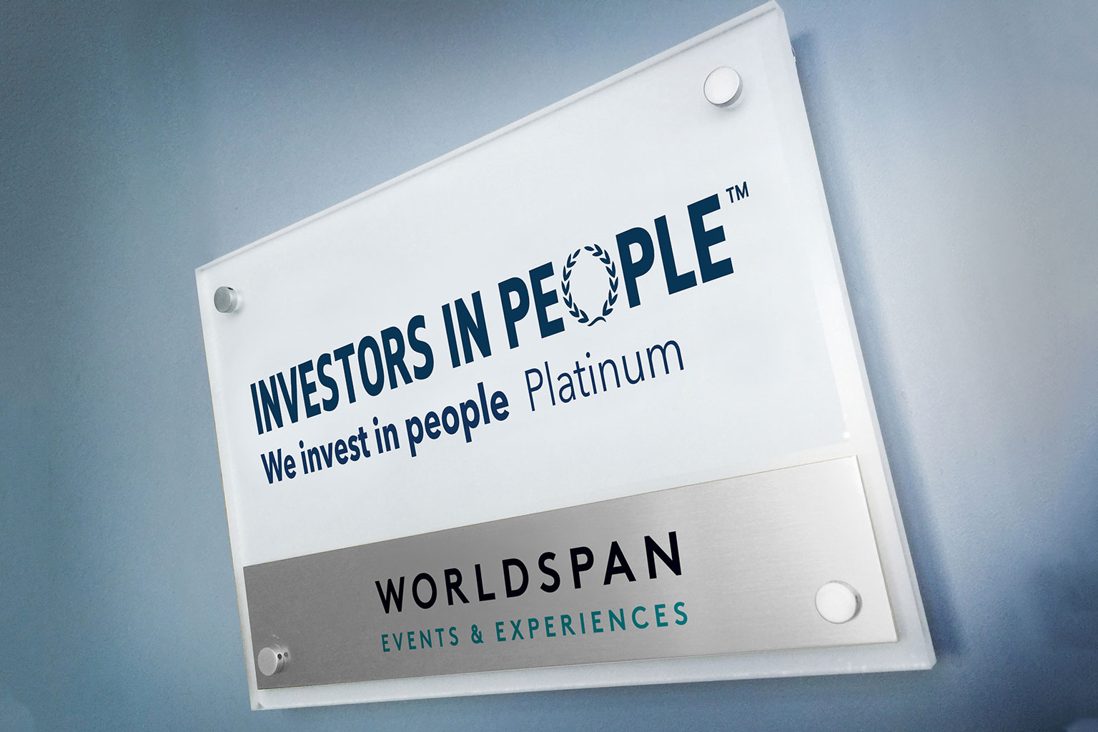 We’ve been awarded the We invest in people platinum accreditation